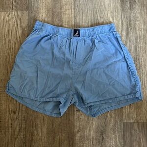 blue boxer short
